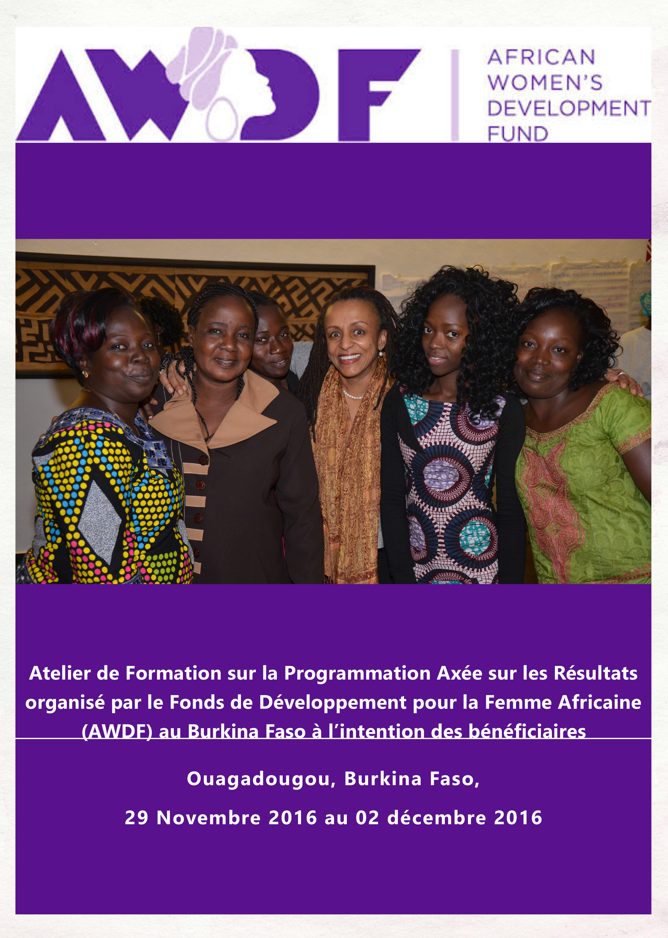 Results Based Programming Report in French -Burkina Faso Workshop (dragged)
