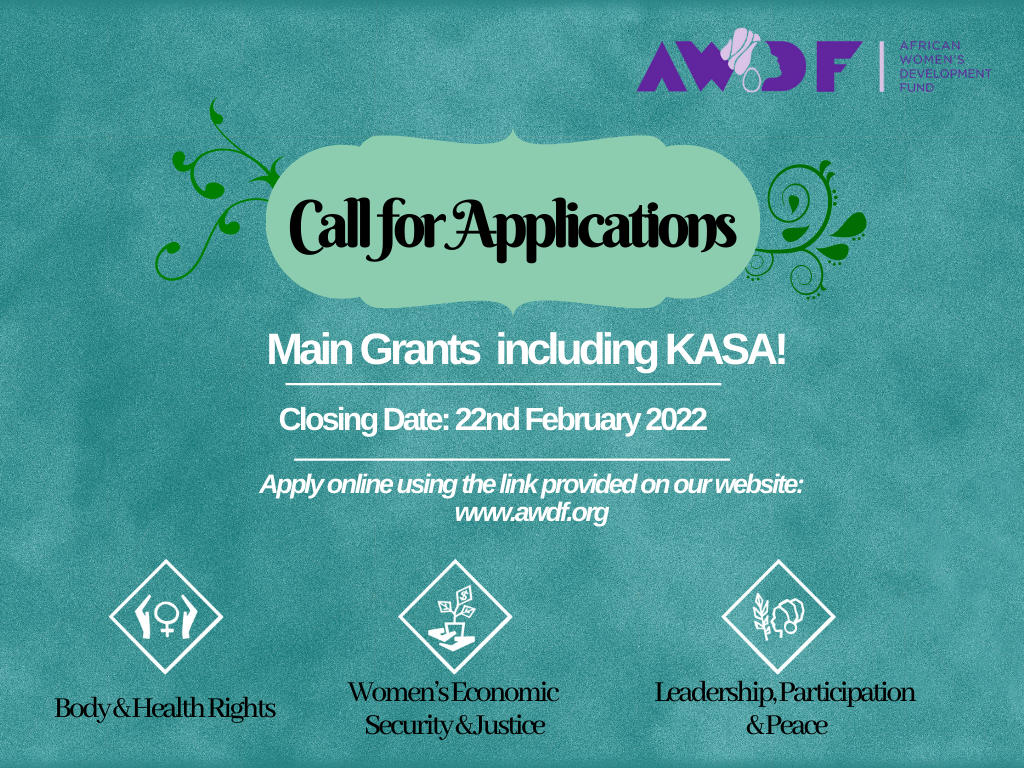 Call for Proposals Main Grants and KASA! The African Women's