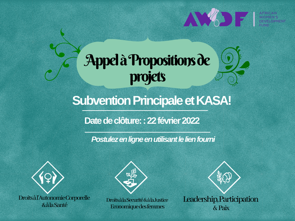 Call For Proposals Main Grants And Kasa The African Women S Development Fund
