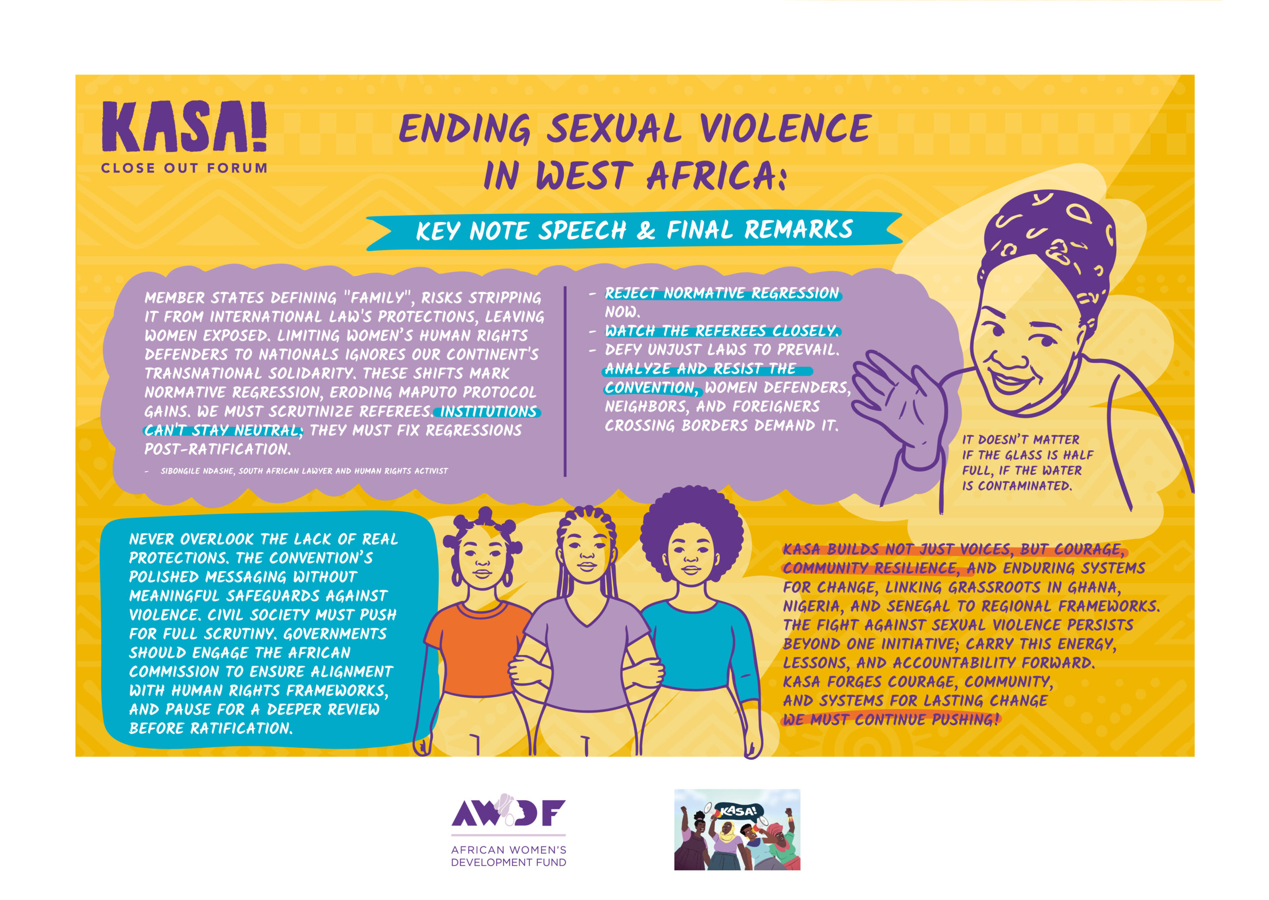 KASA Close Out Forum – Key Note Speech and Final Remarks